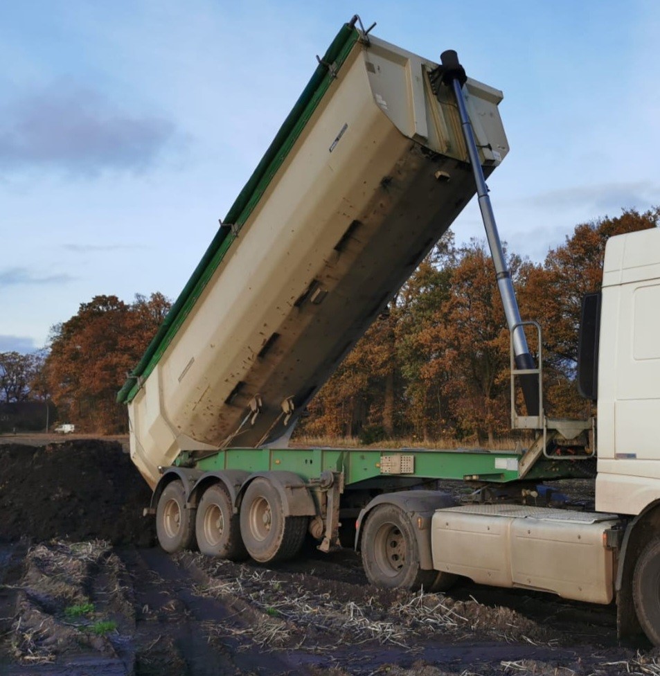 Mulde für Sand / Schotter / Kies / Schiedsholz